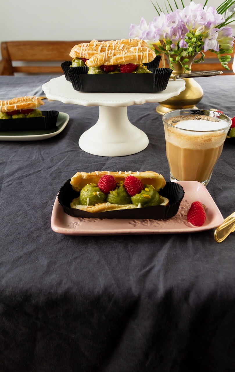 Easy Persian Pistachio Eclairs