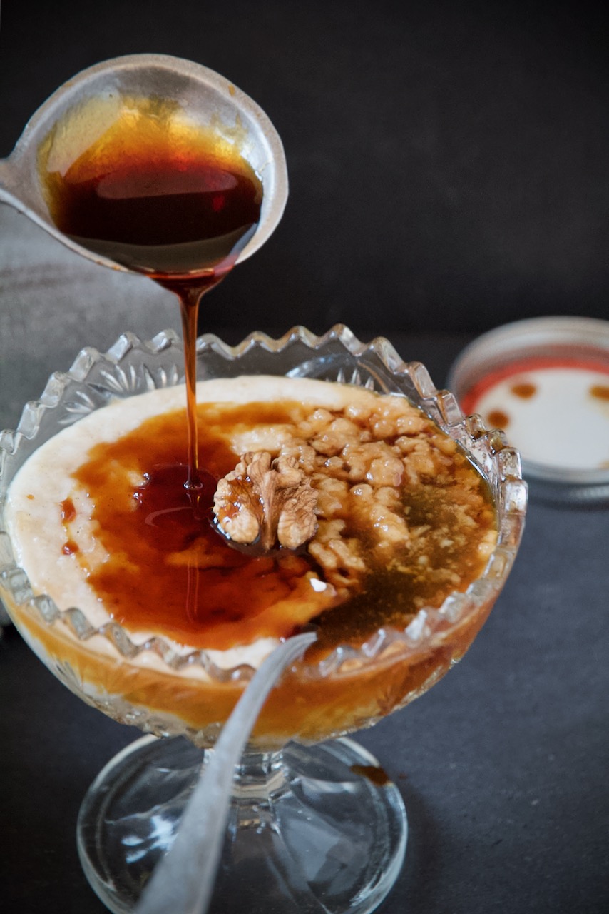 Shir Berenj - Milchreis mit Rosenwasser und Kardamom شیربرنج