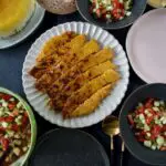Kabab Tabei Morgh - Safran-Hähnchen-Hackfleisch کباب تابه ای مرغ